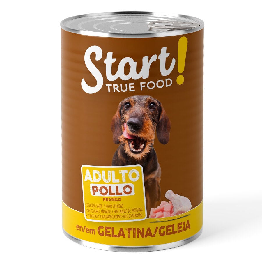 Start! Adult Pollo, Ternera y Cordero en Gelatina lata para perros – Multipack, , large image number null